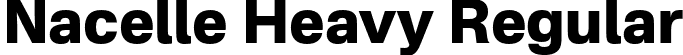 Nacelle Heavy Regular font | Nacelle-Heavy.otf