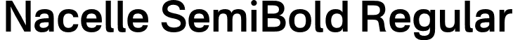 Nacelle SemiBold Regular font | Nacelle-SemiBold.otf