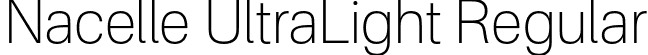 Nacelle UltraLight Regular font | Nacelle-UltraLight.otf