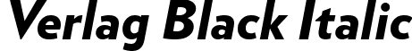 Verlag Black Italic font | Verlag-BlackItalic.ttf