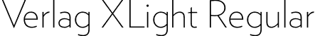 Verlag XLight Regular font | Verlag-XLight.otf