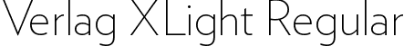 Verlag XLight Regular font | Verlag-XLight.ttf