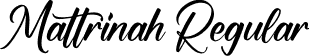 Mattrinah Regular font | Mattrinah.otf