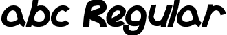 abc Regular font | abc.ttf