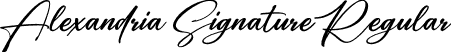 Alexandria Signature Regular font | Alexandria Signature.otf