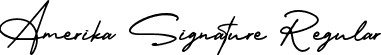 Amerika Signature Regular font | AmerikaSignatureRegular-K7Arl.ttf