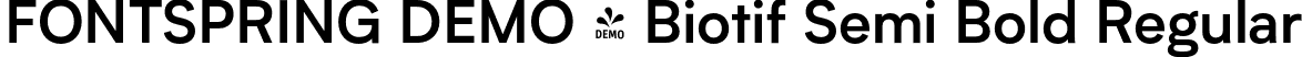 FONTSPRING DEMO - Biotif Semi Bold Regular font | Fontspring-DEMO-biotif-semibold.otf