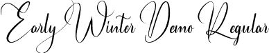 Early Winter Demo Regular font | EarlyWinterDemoRegular.ttf