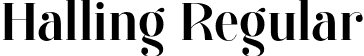 Halling Regular font | Halling.otf