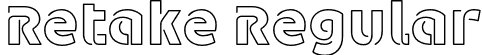 Retake Regular font | Retake.otf