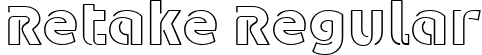 Retake Regular font | Retake.ttf