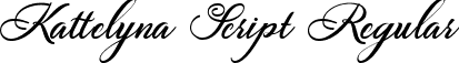 Kattelyna Script Regular font | Kattelyna.ttf