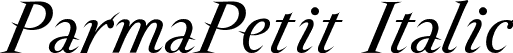 ParmaPetit Italic font | ParmaPetit-Italic.ttf