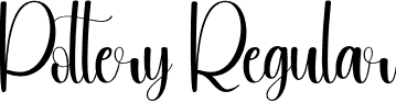 Pottery Regular font | Pottery.otf