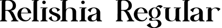 Relishia Regular font | Relishia.otf