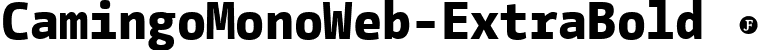 CamingoMonoWeb-ExtraBold  font | CamingoMonoWeb-ExtraBold.ttf