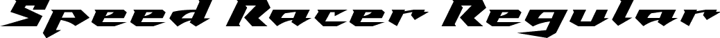 Speed Racer Regular font | Speed Racer.ttf