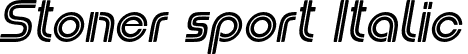 Stoner sport Italic font | Stonersport-Italic.otf