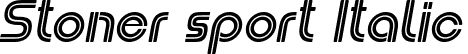 Stoner sport Italic font | Stonersport-Italic.ttf