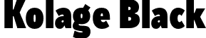 Kolage Black font | Kolage-Black.otf