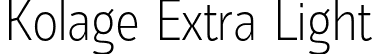 Kolage Extra Light font | Kolage-ExtraLight.otf