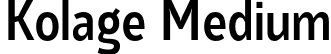 Kolage Medium font | Kolage-Medium.otf