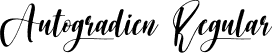 Autogradien Regular font | Autogradien.otf