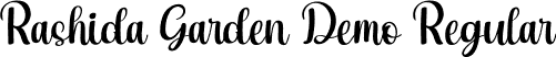 Rashida Garden Demo Regular font | RashidaGardenDemo-JRwOx.otf