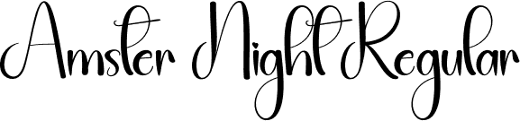 Amster Night Regular font | Amster-Night.otf