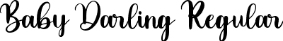 Baby Darling Regular font | BabyDarling-PKoGB.ttf