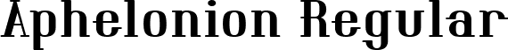 Aphelonion Regular font | Aphelonion-9YmMy.ttf