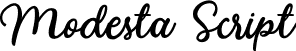 Modesta Script font | Modesta.ttf