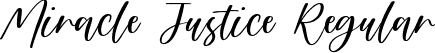 Miracle Justice Regular font | Miracle Justice.ttf