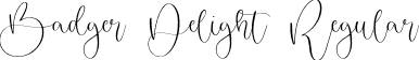 Badger Delight Regular font | Badger Delight.ttf