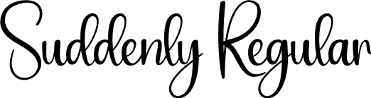 Suddenly Regular font | Suddenly.otf