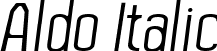 Aldo Italic font | Aldo-Italic.ttf