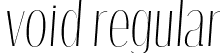 void regular font | void regular.otf