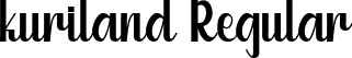 kuriland Regular font | kuriland.ttf