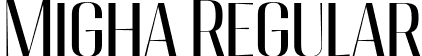 Migha Regular font | Migha-Regular.otf