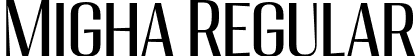 Migha Regular font | Migha-RegularCNTR.otf