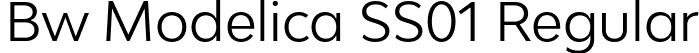 Bw Modelica SS01 Regular font | BwModelicaSS01-Regular.otf