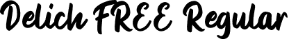 Delich FREE Regular font | Delich FREE.otf