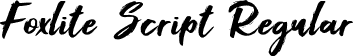 Foxlite Script Regular font | Foxlite Script.ttf