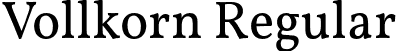 Vollkorn Regular font | Vollkorn-Regular.otf