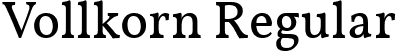 Vollkorn Regular font | Vollkorn-Regular.ttf