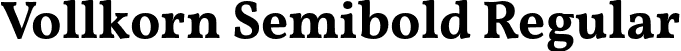 Vollkorn Semibold Regular font | Vollkorn-Semibold.otf