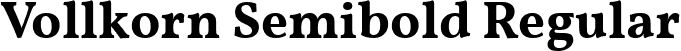 Vollkorn Semibold Regular font | Vollkorn-Semibold.ttf