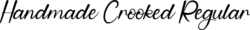 Handmade Crooked Regular font | Handmade-Crooked.otf