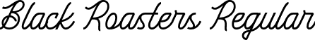 Black Roasters Regular font | Black Roasters.ttf