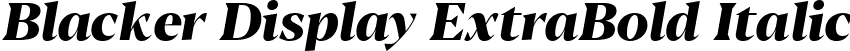Blacker Display ExtraBold Italic font | Blacker-Display-ExtraBold-Italic-trial.ttf